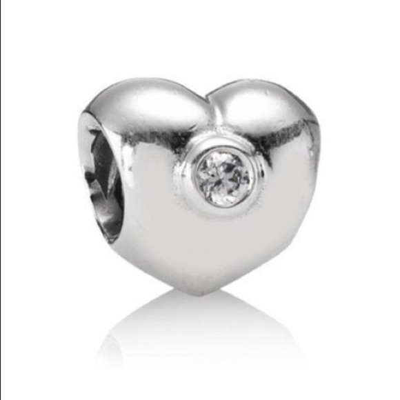 Pandora CZ Heart Charm - Picture 1 of 3